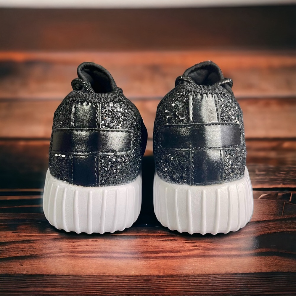 Women’s black glitter sneakers - Picture 6 of 8